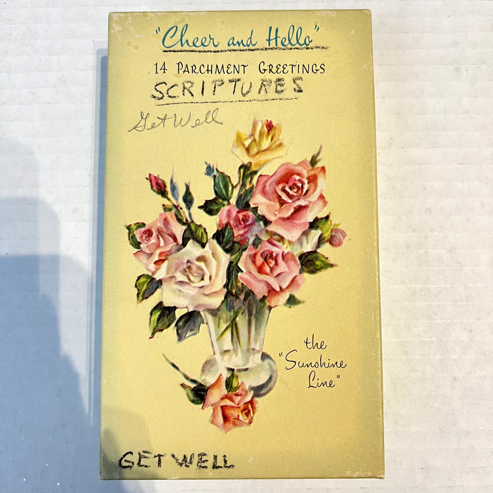 Vintage Floral Note Cards + envelopes, Unused